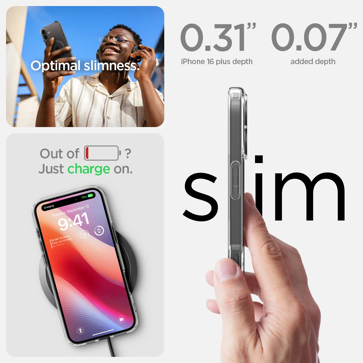 iPhone 16 Plus MagSafe Hybrid Case: Military-Grade Drop Protection Tidesmit