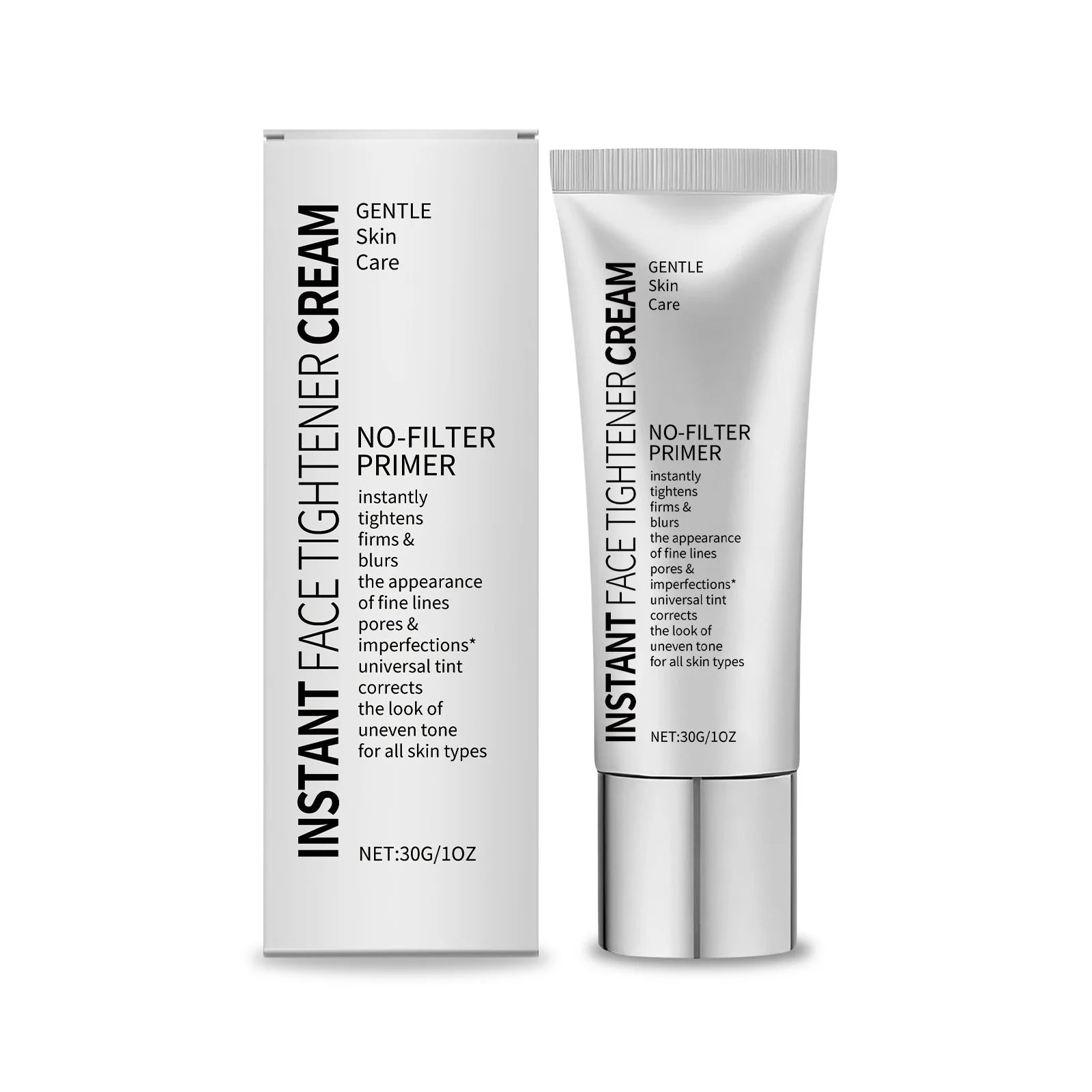Tidesmit firming and hydrating face primer smoothing fine lines and correcting skin tone texture close-up