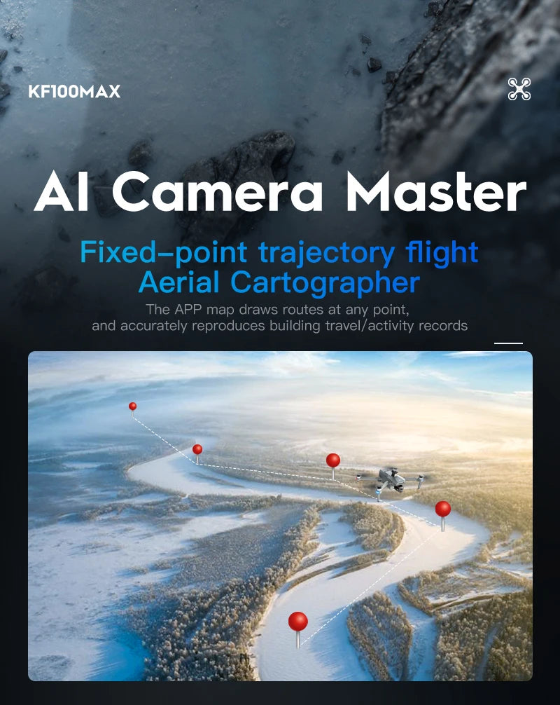 4K GPS Drone with 3-Axis Gimbal & Obstacle Avoidance | KF100 MAX Tidesmit