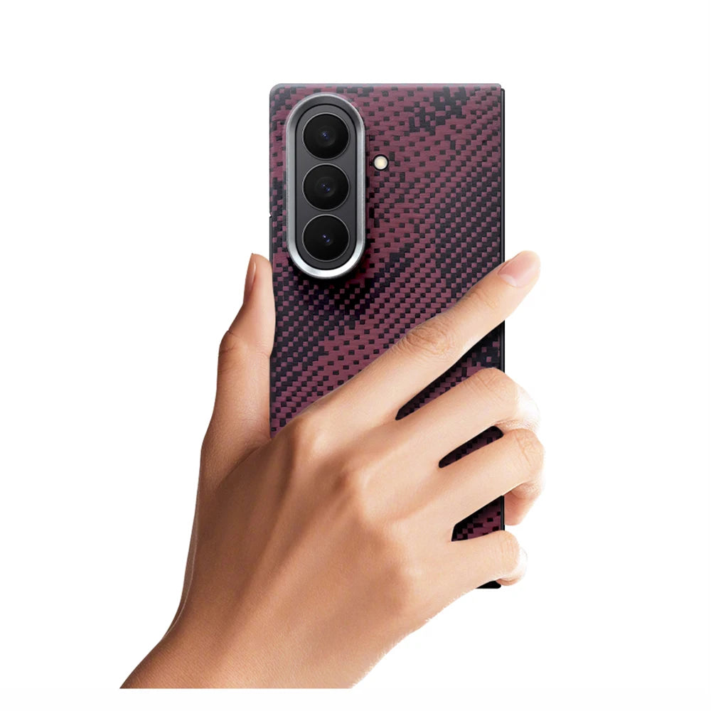 Samsung Galaxy Z Fold 7 Aramid Carbon Fiber Magnetic Case Tidesmit