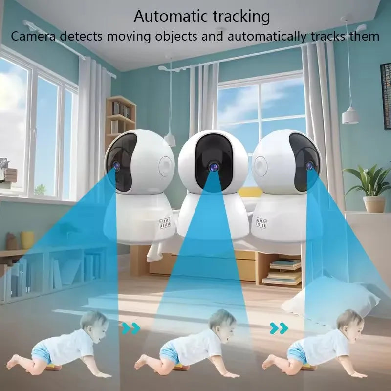 4MP 2K 400W Tuya Smart WiFi 355 IP Camera Indoor Wireless Surveillance Auto Tracking Human Home Security CCTV Baby Pet Monitor