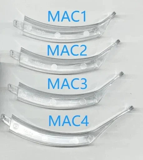Accessories for Video Laryngoscope Stainless Steel Blades, Laryngeal Mask Airway, guide wire, and Screen