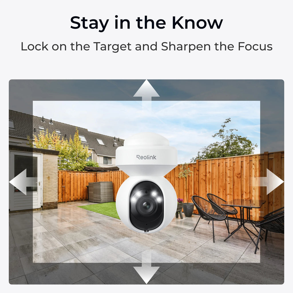 REOLINK 4K Outdoor Plug-in WiFi 6 Security Camera 3X Optical PTZ Camera for Home Security Smart Motion Tracking with Spotlight