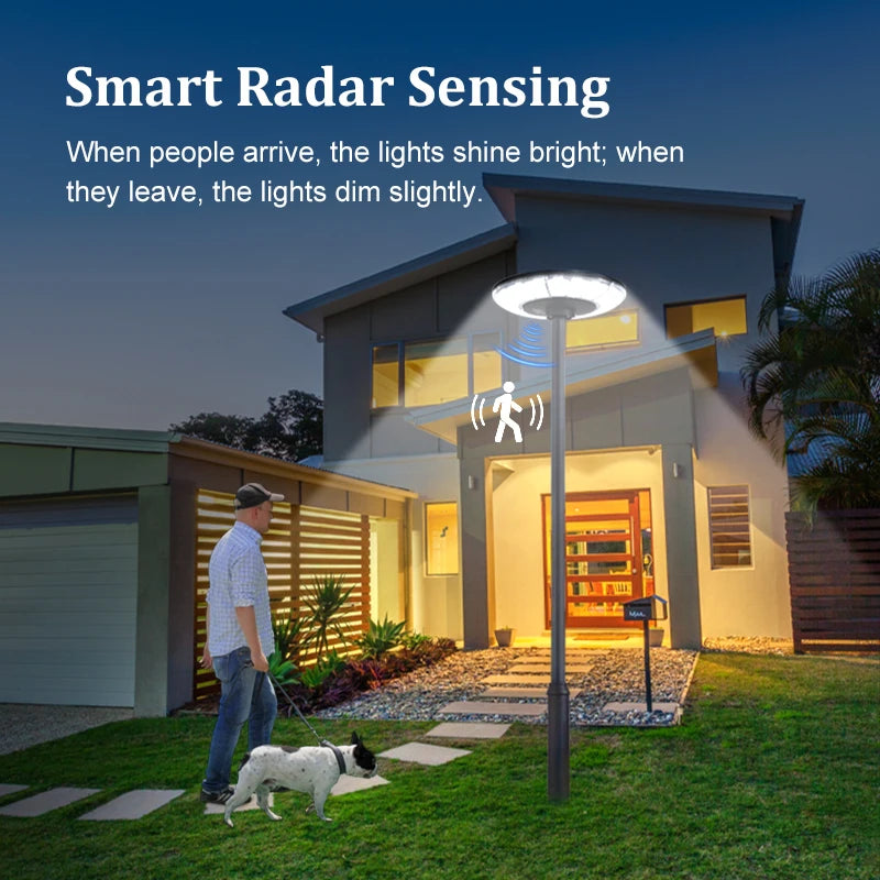 Outdoor Solar Garden Light Super Bright UFO LED Solar Street Light IP44 Waterproof  for Yard Patio Driveway Villa Decoration