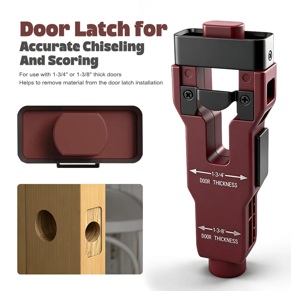 2 in 1 Hinge Drilling Fixture Combination Durable Door Frame Stable Locator Woodworking Installation Screws DIY Auxiliary Tools