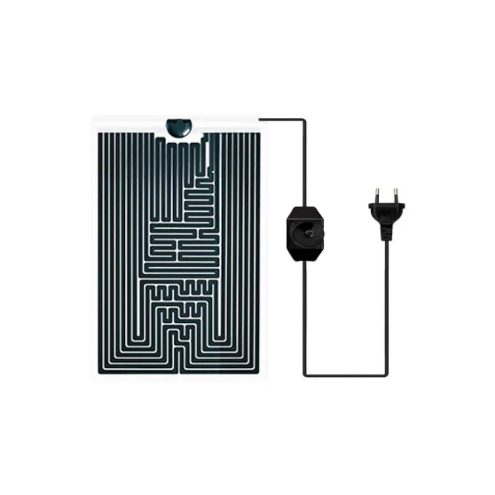 Graphene reptile heating mat with temp controller and EU plug for safe, adjustable warmth in terrariums.