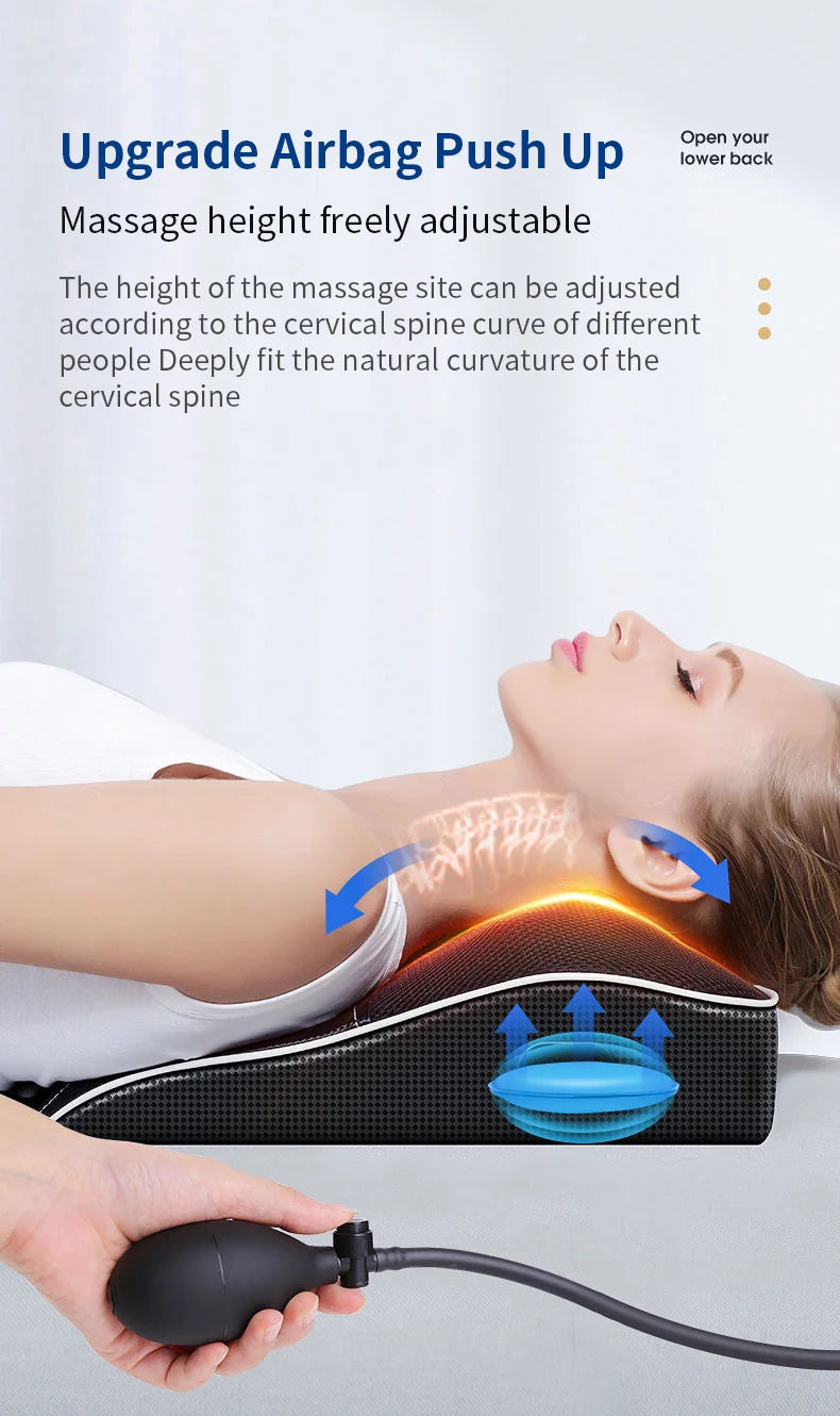 Electric Neck Massager with Heat Therapy & Vibration | Tidesmit Relaxation Treatment Tidesmit