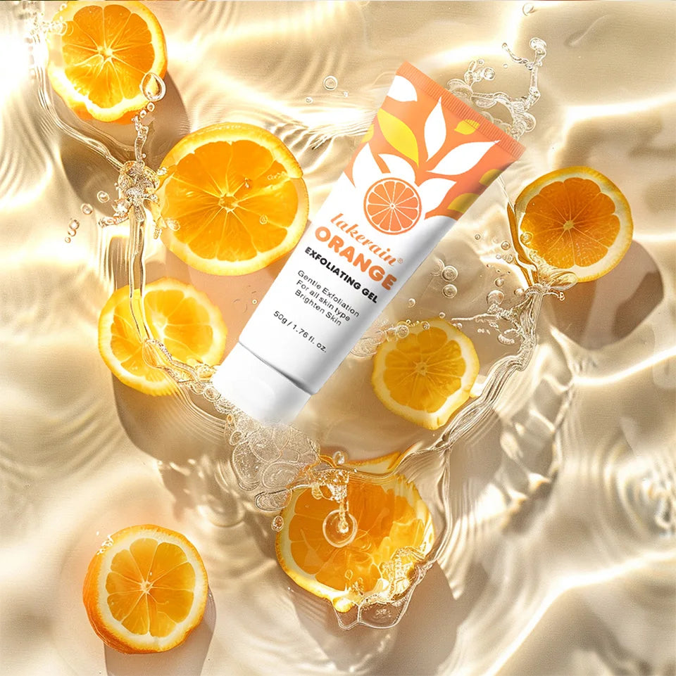 Orange Peeling Gel Body Exfoliator - Natural Deep Cleansing 50g Scrubs Treatments Tidesmit