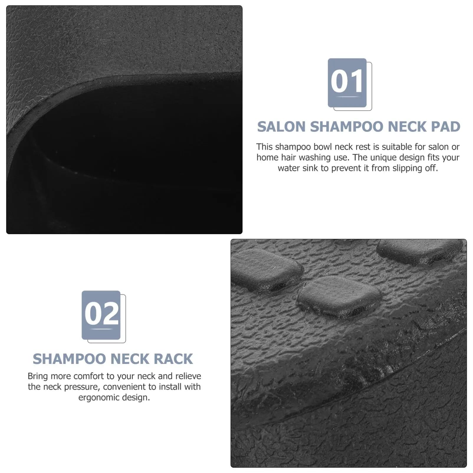 Shampoo Bowl Neck Pillow - Ergonomic Soft PVC Support for Salon Use Massage Chairs Tidesmit