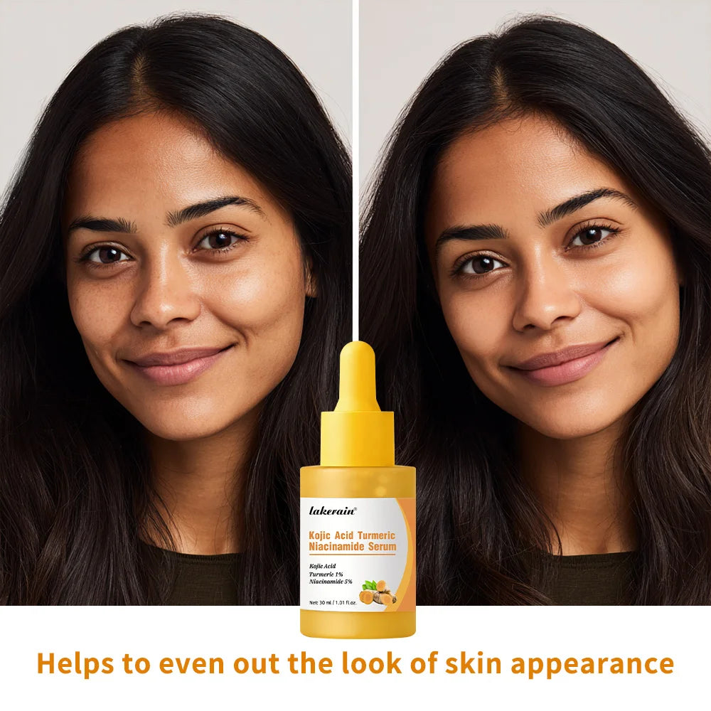 Kojic Acid Turmeric Serum Niacinamide Glow Capsules Brightening Hydration Balancing Skin Barrier Soothing Troubled Facial Care