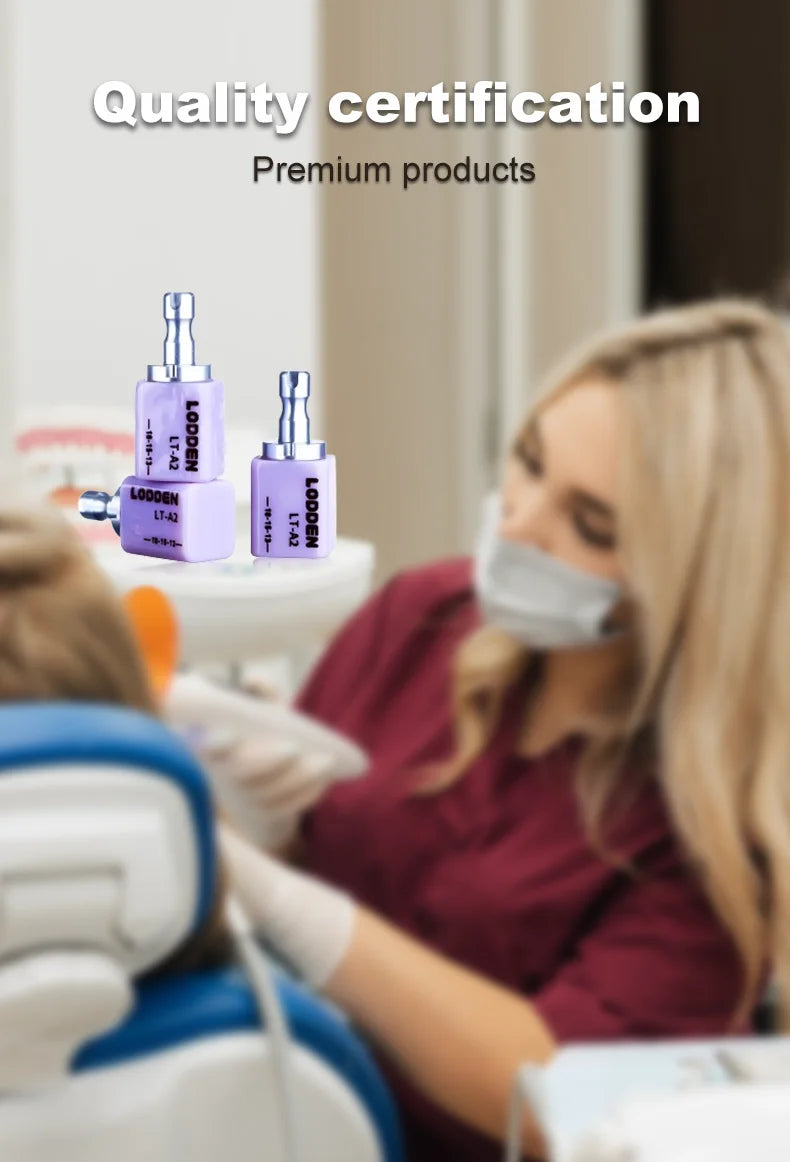 20PCS Lithium Disilicate Glass Ceramic Blocks CAD CAM Sirona Cerec LODDEN C14 Dental Lab HT LT MT Veneer Dentist Materials