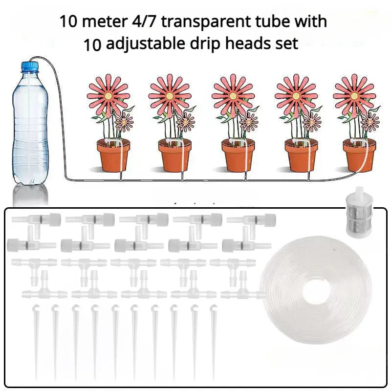 1pc Lazy Man Automatic Watering Set Adjustable Drip Balcony Garden Potted Plants Watering System Quantitative Drip Irrigator