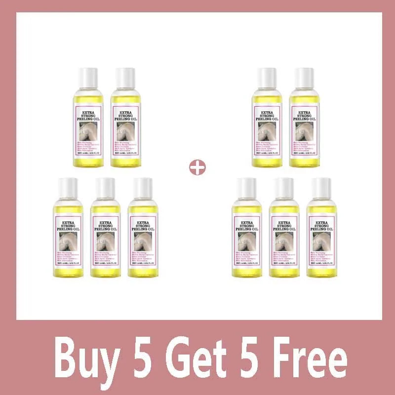 Exfoliating Yellow Skin Oil For Body Skin Moisturizing Nourishing Brightening Firming Moisturizing Massage＆Beauty Care Oil 110ml