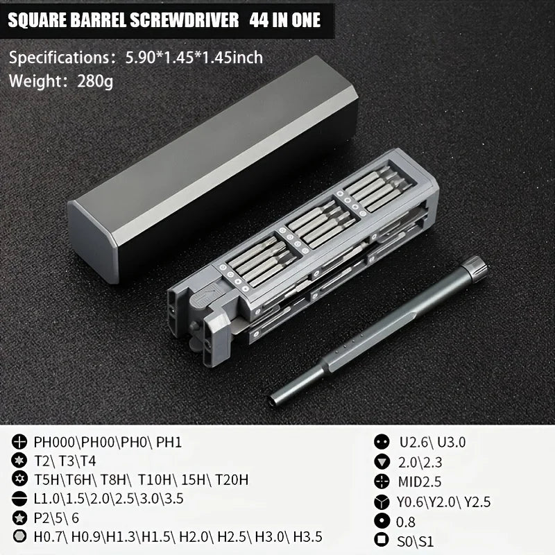 44 In 1 Precision Screwdriver Set, Multifunction Magnetic Mini Screw Driver Repair Tool Kit For Electronics
