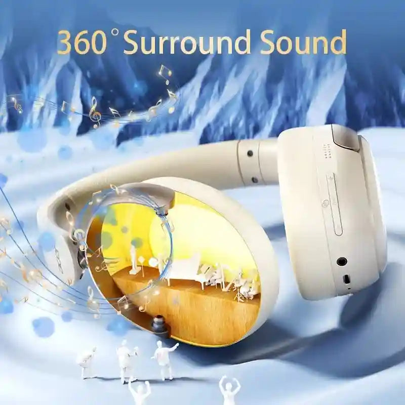 Wireless Noise Cancelling Headphones - Over-Ear Bluetooth Spatial Audio Tidesmit