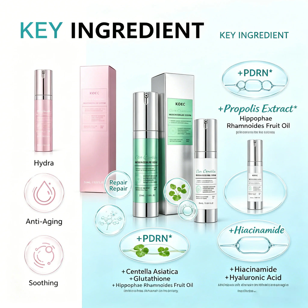 Tidesmit 50ml Spicule Microcrystal Serum texture close-up for pore exfoliation and glowing Korean glass skin care