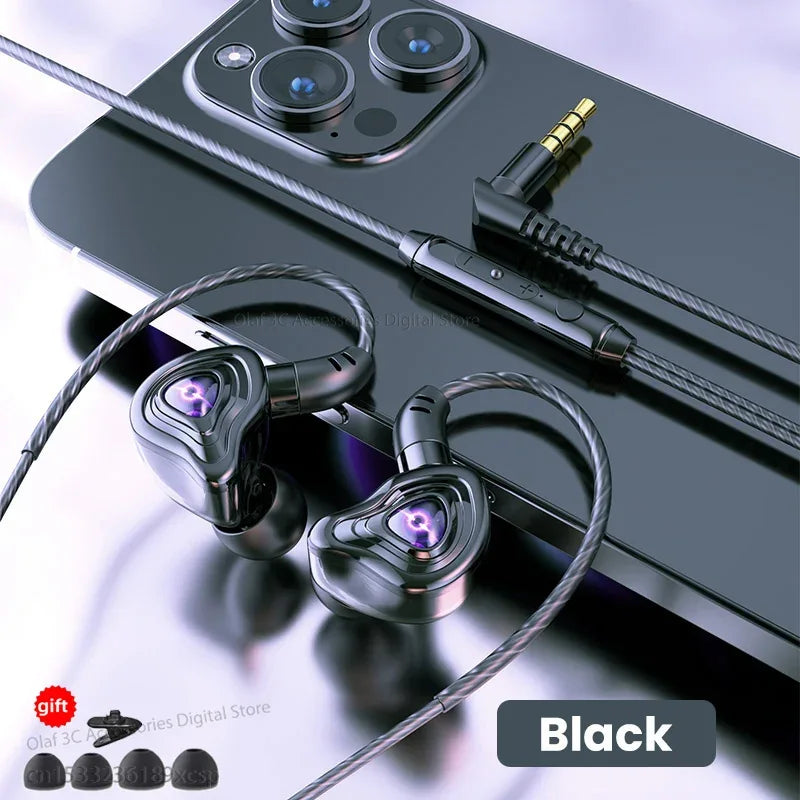 Tidesmit USB-C Wired Earbuds with 9D HiFi Stereo Bass - S16 Series 3.5mm Black-s20 China Mainland Tidesmit