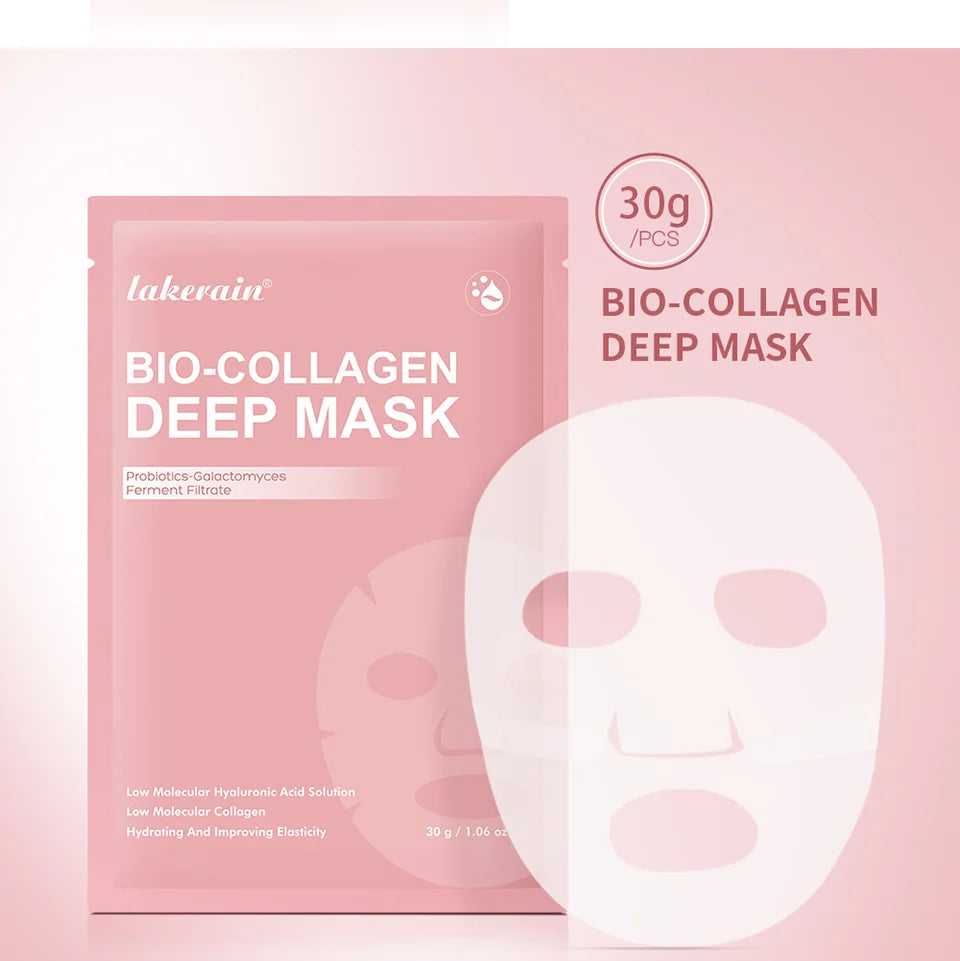 Bio-Collagen Deep Face Mask Shrink Pores Deep Hydrating Overnight Mask Moisturizing Refreshing Brightening Face Skin Care