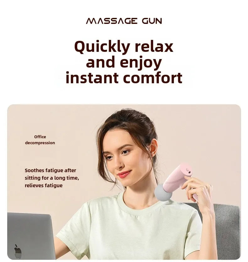 Portable Deep Tissue Massage Gun for Targeted Muscle Recovery Therapy Relaxation Treatment Tidesmit