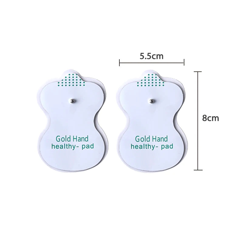TENS Electrode Pads - Reusable Gel Pads for Electric Massager (50pcs) Back Massage Instrument Tidesmit