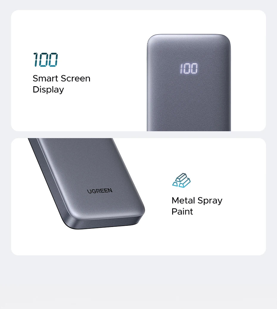 Portable 20000mAh Fast Charging Power Bank with USB-C PD Delivery Tidesmit