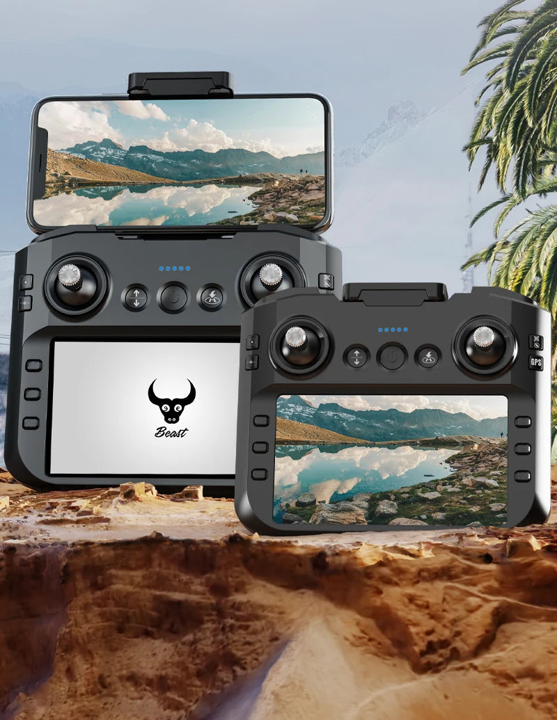 GPS Camera Drone with Obstacle Avoidance - Foldable 8K Quadcopter Tidesmit