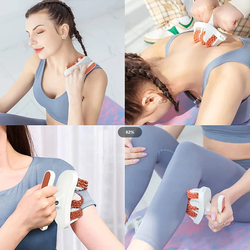 Anti Cellulite Massage Roller - Deep Tissue Muscle Relief & Tone Back Massage Instrument Tidesmit