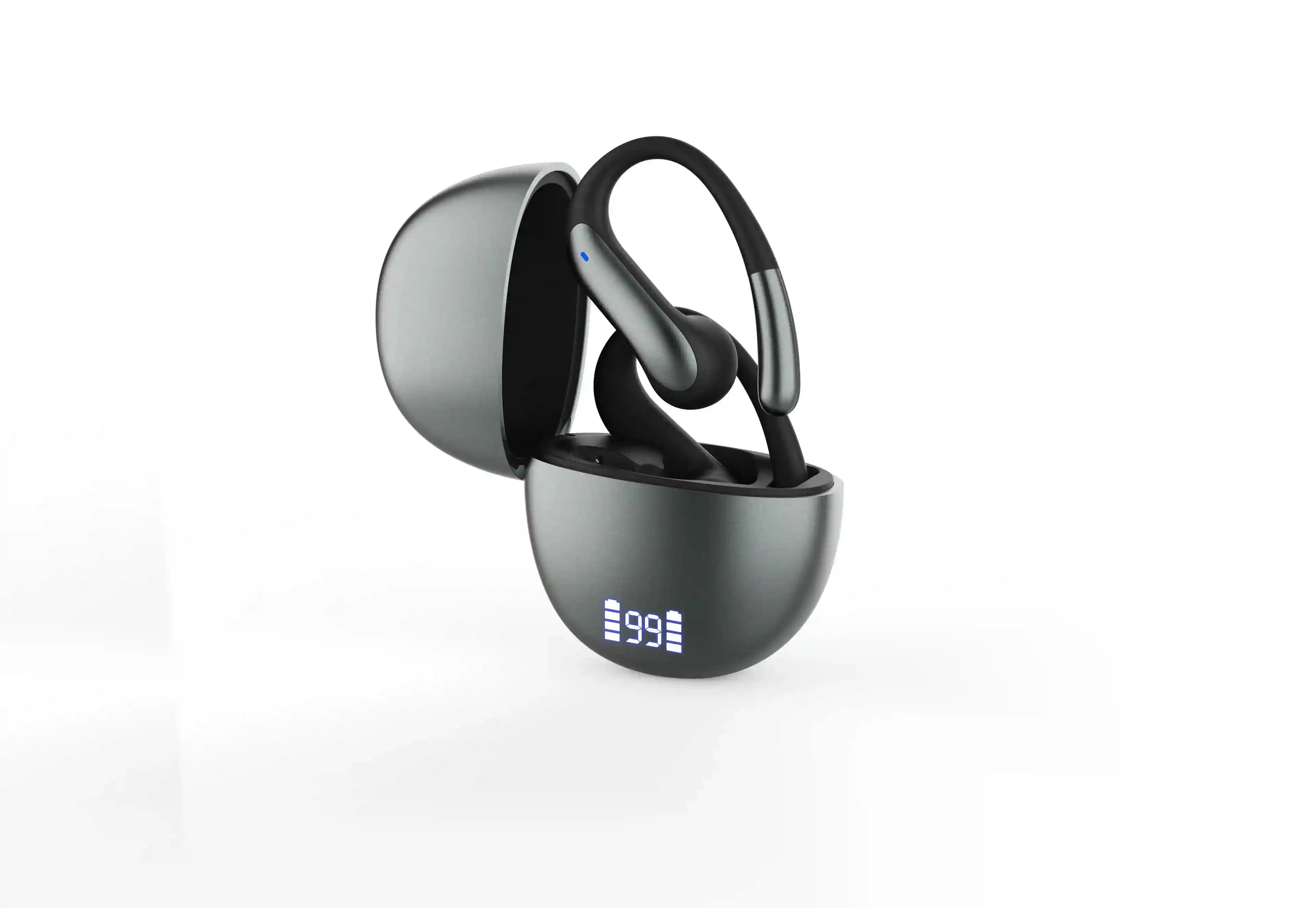 Wireless Over-Ear Headphones with Active Noise Cancellation - Gray/Black/Purple black Tidesmit