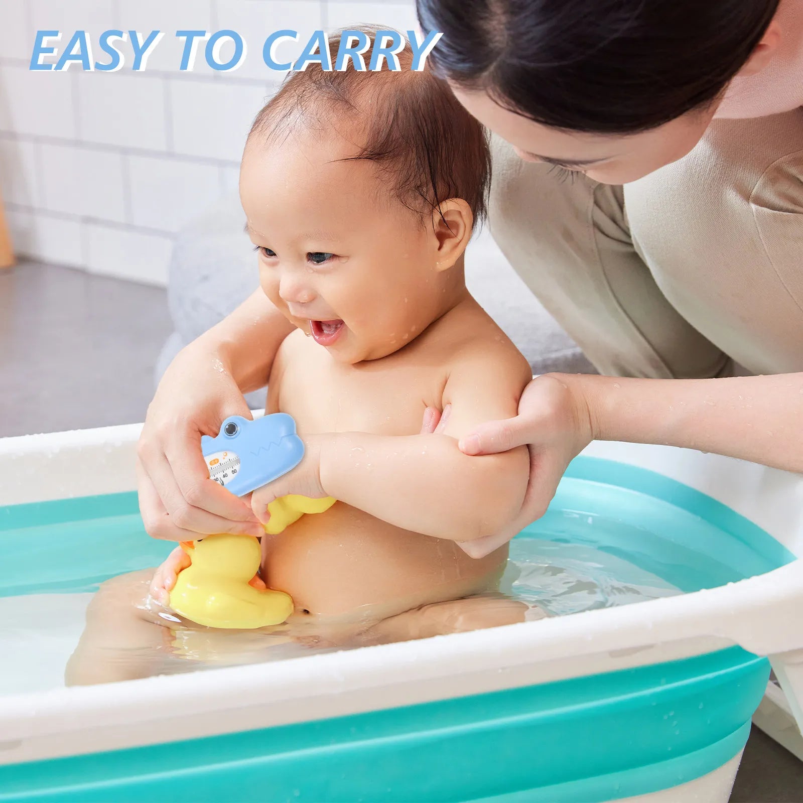 Baby Bath Thermometer Large Screen Cartoon Water Temperature for Tub Infant Bath Safety Room Temperature Measurement Tool