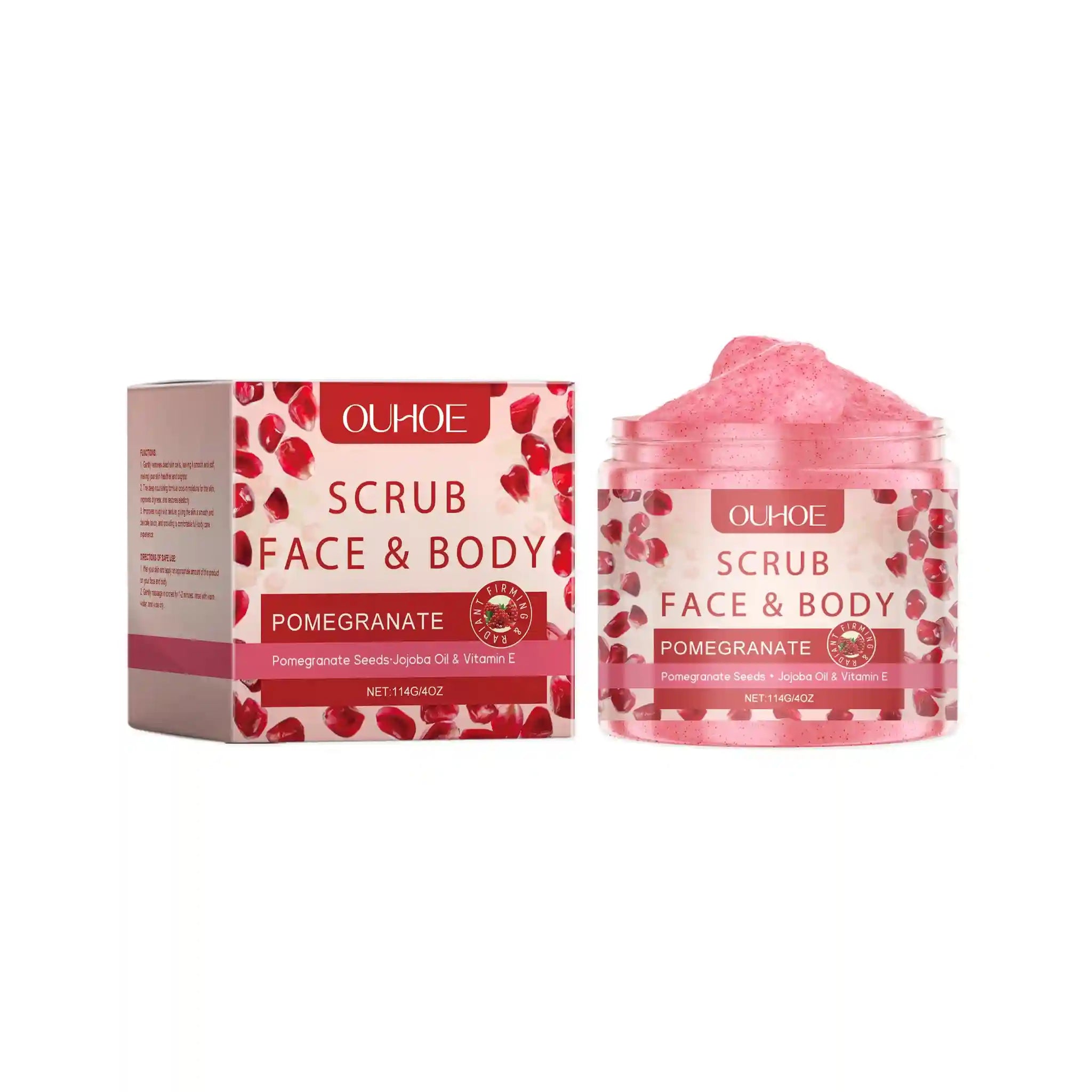 Exfoliating Face Scrub | Natural Deep Pore Cleanser | Tidesmit Scrubs Treatments Pomegranate Tidesmit