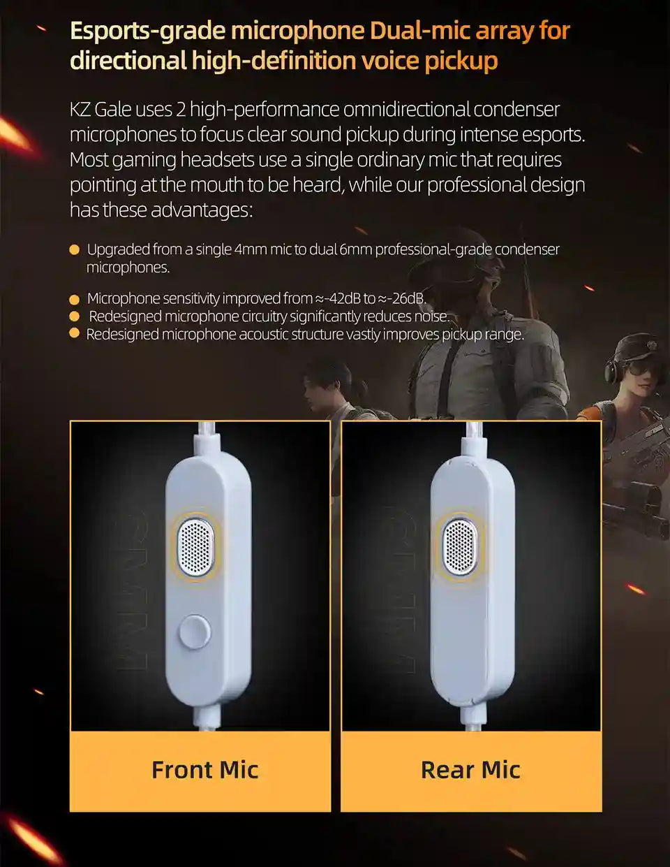 Gaming Earphones with Dual Microphone - High Fidelity 3.5mm Wired Audio Tidesmit