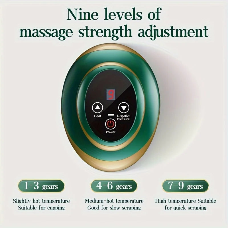 Electric Meridian Massage Brush | Deep Tissue Heat Therapy Tool Back Massage Instrument Tidesmit