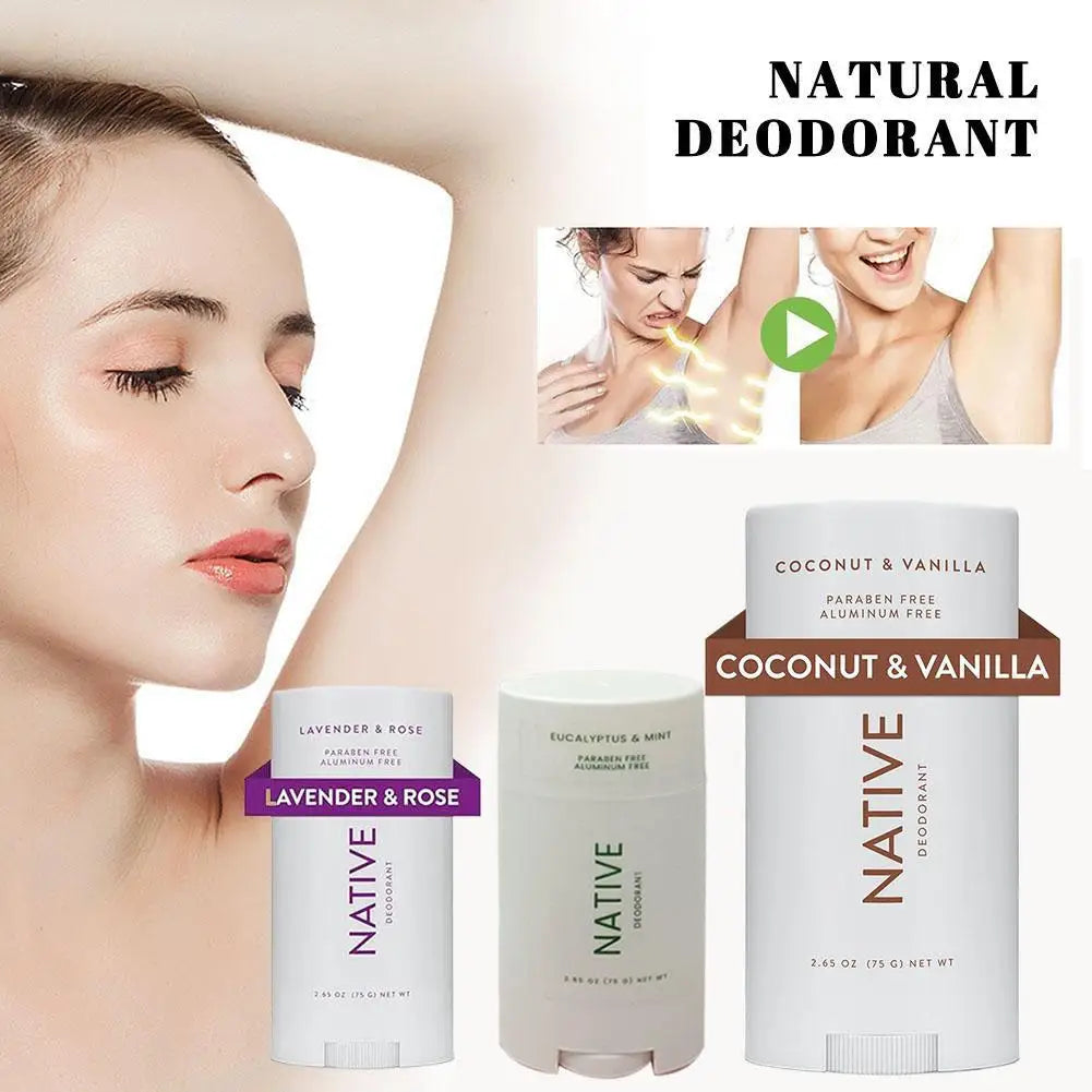 Tidesmit Native Sensitive Deodorant with Ocean Wood scent for 72-hour odor protection and natural ingredients.