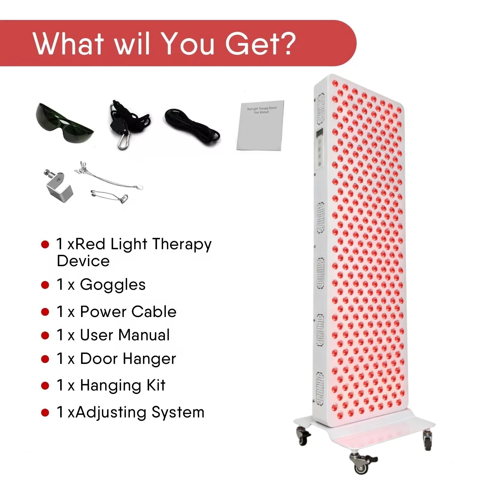 Elite Grade Red Light Therapy Panel For Face Body Dual Chip 630nm 660nm Red 810nm 830nm 850nm Near Infrared LED Beauty Devices