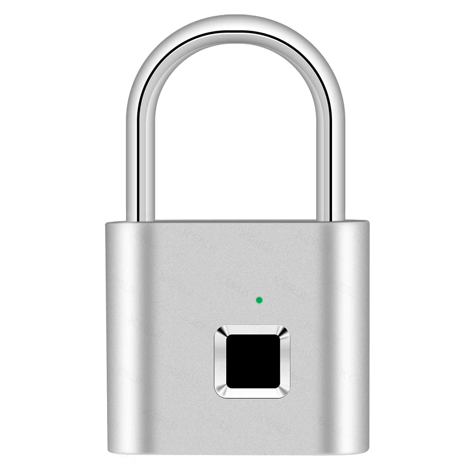 KERUI Fingerprint Lock Keyless USB Charging Smart Padlock Anti-theft Zinc Waterproof Door Lock 0.2sec Unlock Portable Door Lock