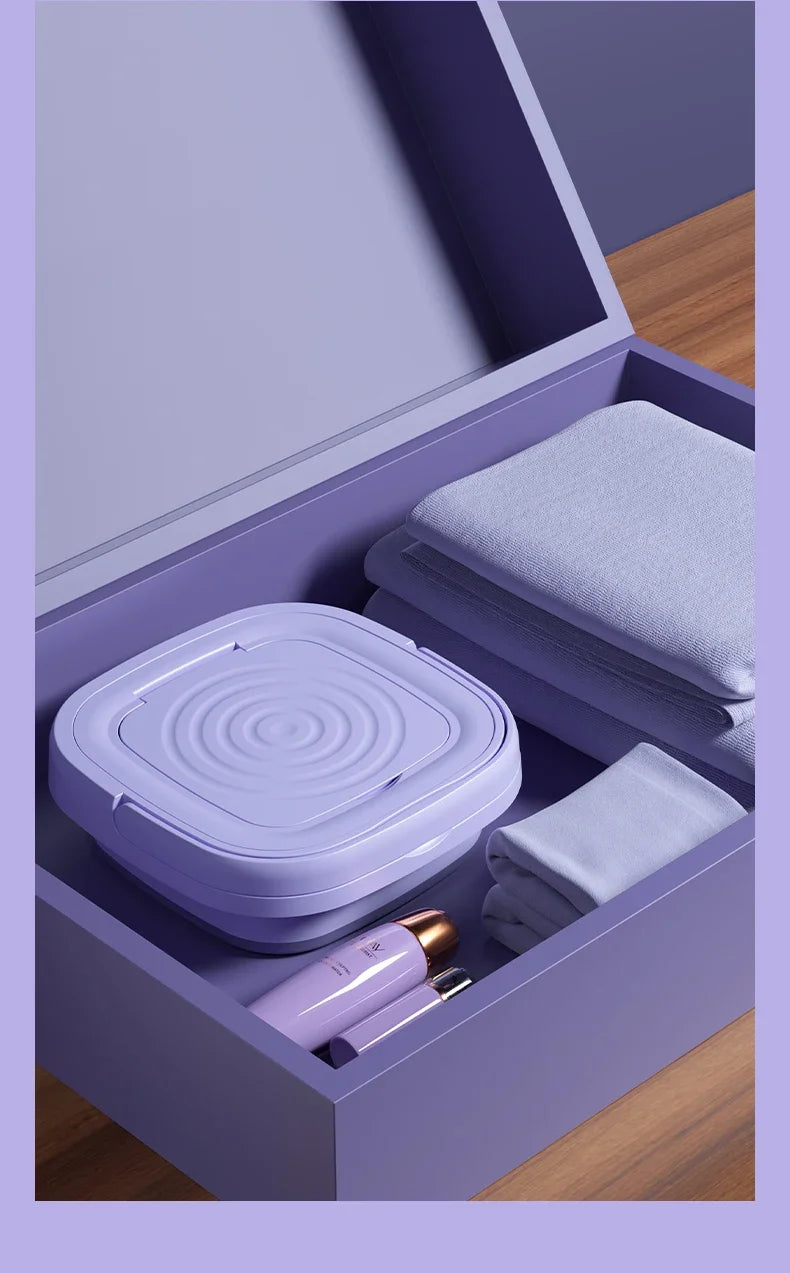 Tidesmit 8L portable foldable washing machine with spin dryer for travel, underwear, and baby clothes view 23