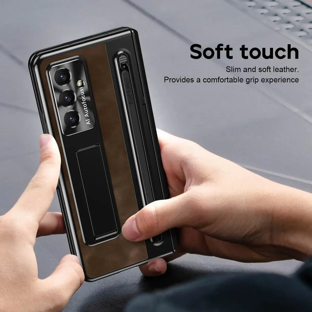 Samsung Galaxy Z Fold 7 Case with S Pen Holder and Kickstand Tidesmit