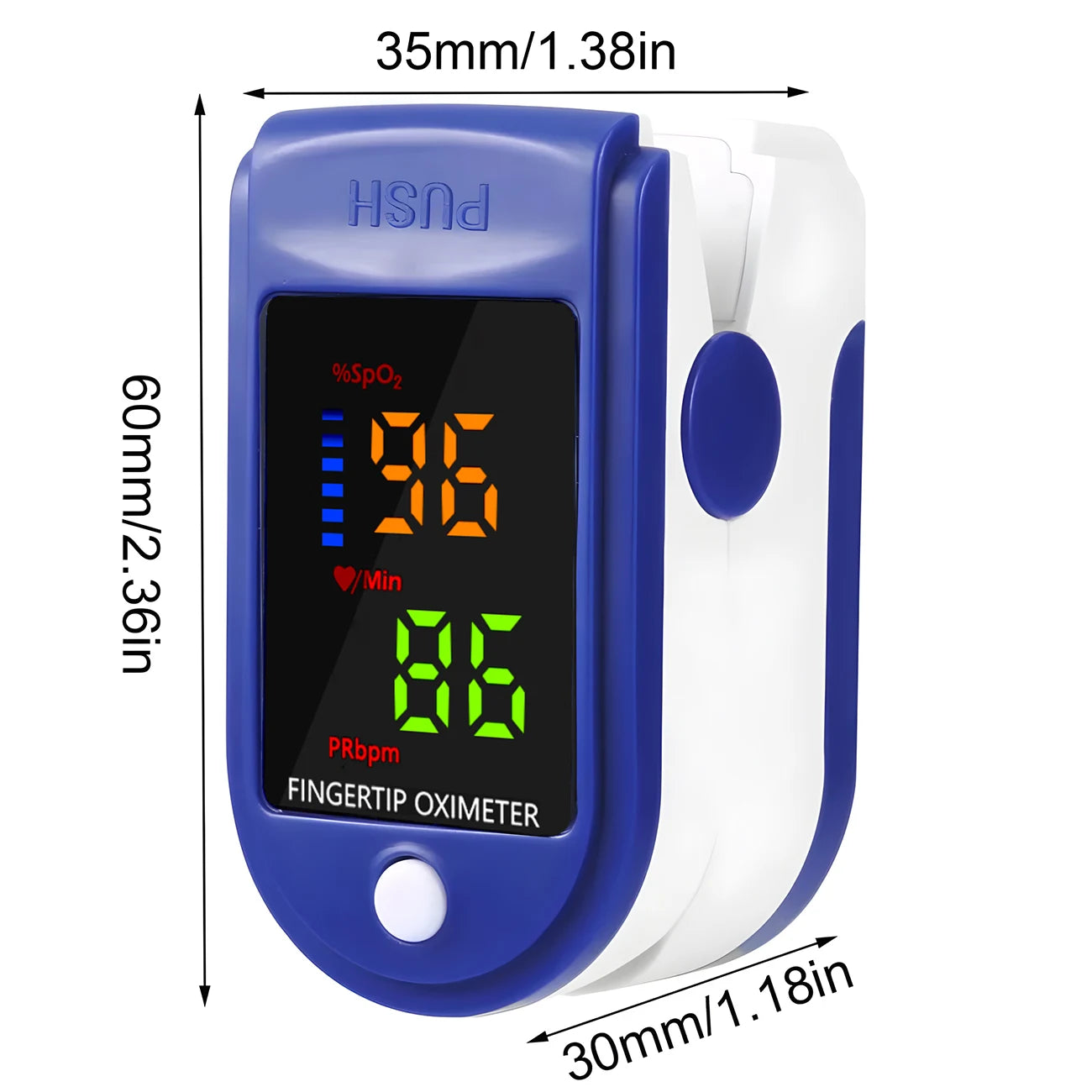 Finger Pulse Oximeter Or Blood Pressure Monitor Kit, Heart Rate SpO2 Saturation Meter Home Medical Device