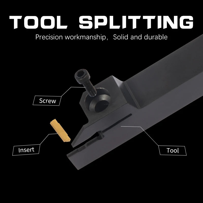 Full Series Grooving Tool Holder MGEHR1212 MGEHR1616 MGEHR2020 MGEHR2525 Slotting Turning Tool for Carbide Grooving Insert MGMN