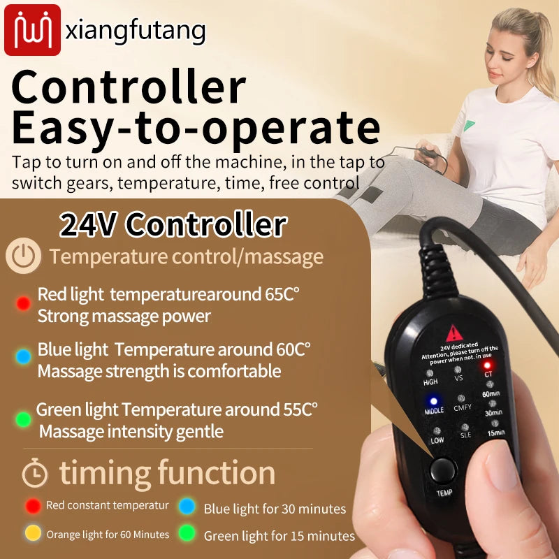Red Light Therapy Knee Brace for Joint Pain - 24V Heating Massage Pad Massage Cushion Tidesmit