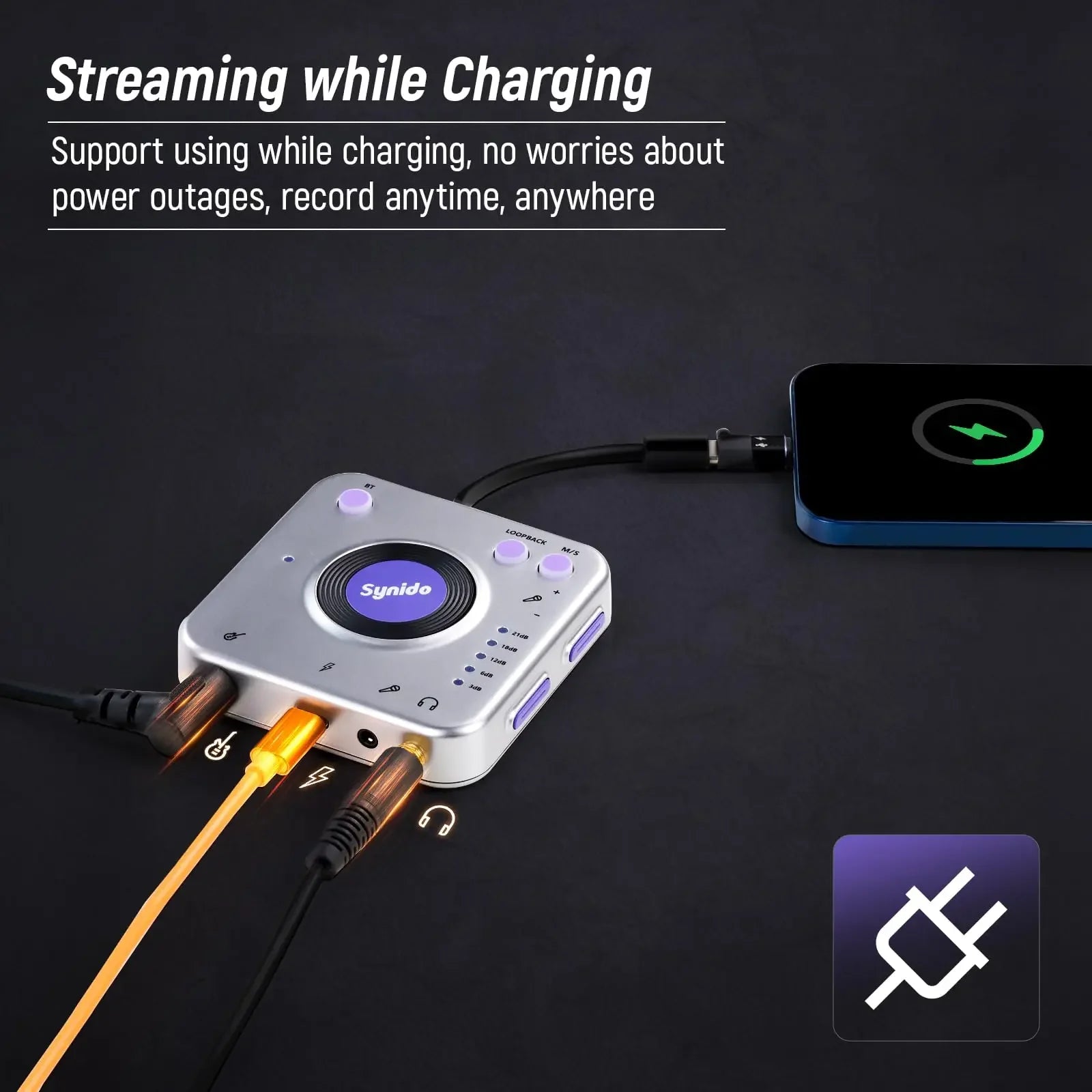 USB-C Audio Interface Live Dock A20 by Tidesmit for Pro Streaming Tidesmit