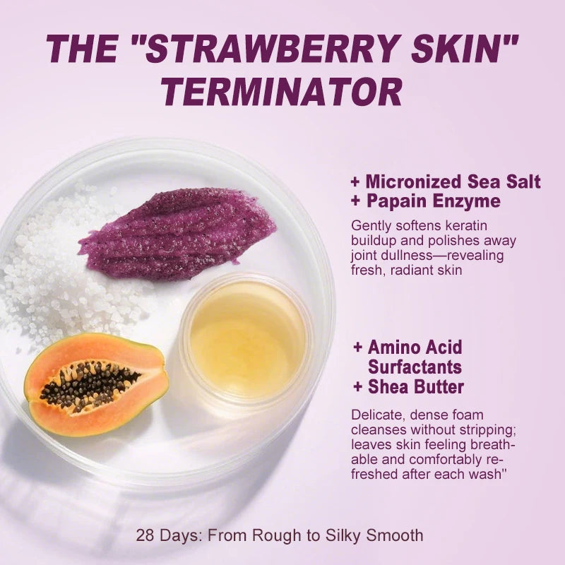 Lavender Body Scrub – Shea Butter Exfoliating Skin Care 500g Scrubs Treatments Tidesmit