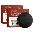 1/2PCS Black Soap Gray Hair Coverage Soap, Natural Polygonum Black Hair Shampoo Bar for Hair Darkening and Stronger, Refreshing