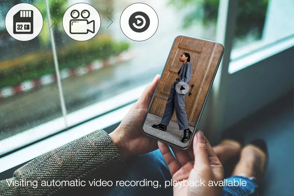 1080P Video intercom  System DoorPhone for Home  TUYA Wireless WiFi Smart with  Infrared night vision doorbell Motion detection