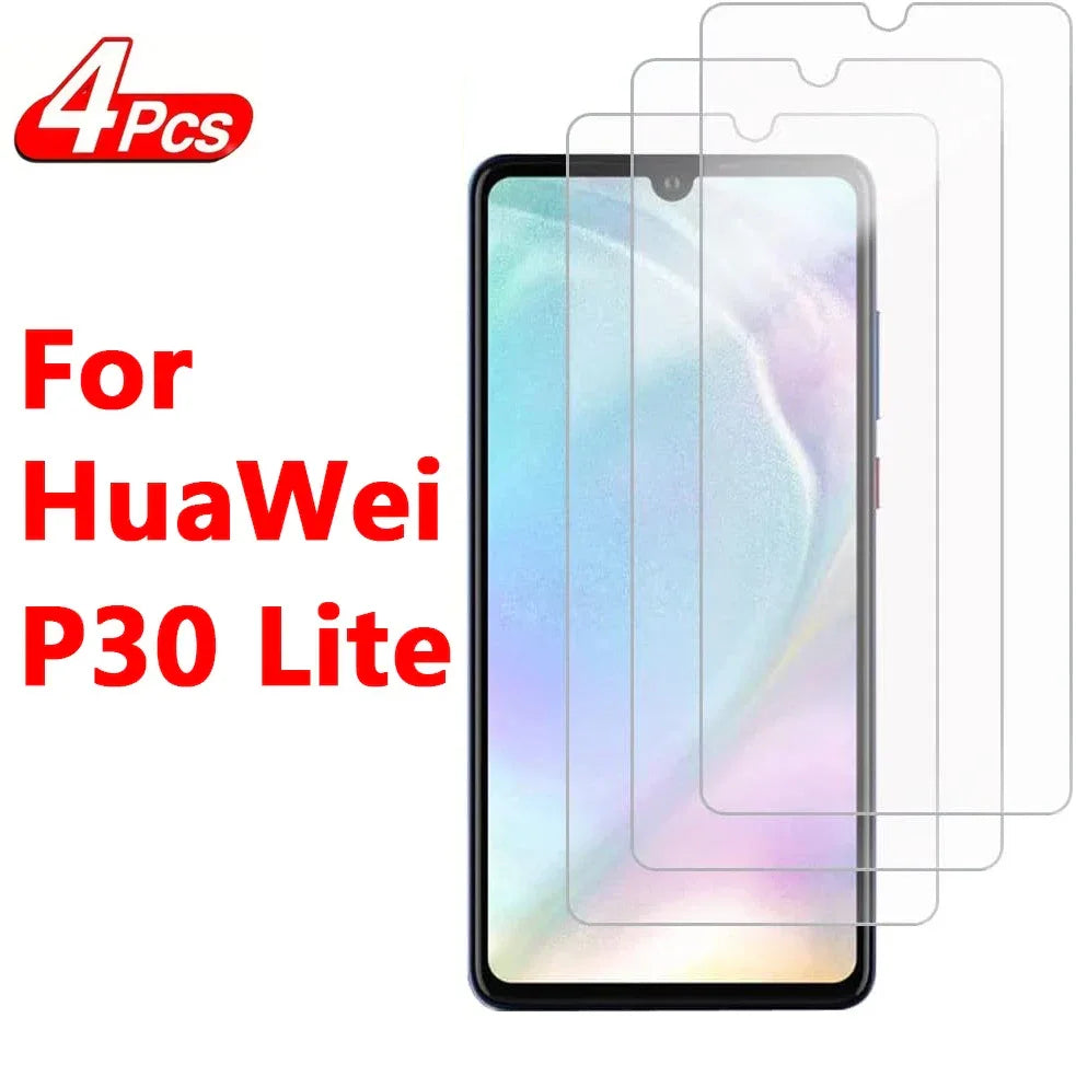 Huawei P30 Lite Screen Protector: 3-Pack 9H Tempered Glass Case-Friendly For Huawei P30 Lite Huawei P30 lite Tidesmit