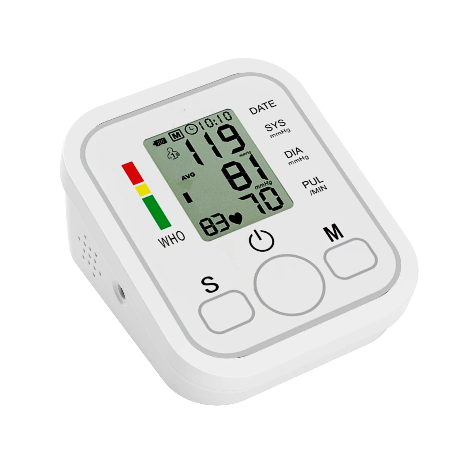 Digital Blood Pressure Monitor Upper Arm Cuff Home Use Automatic BP Tonometer Sensor Pulse Rate Meter Sphygmomanometer