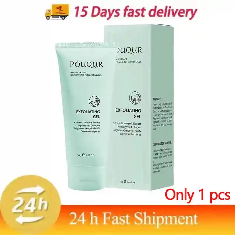 Herbal Exfoliating Gel Face Scrub: Natural Deep Cleansing Moisturizer Scrubs Treatments 1pcs Tidesmit