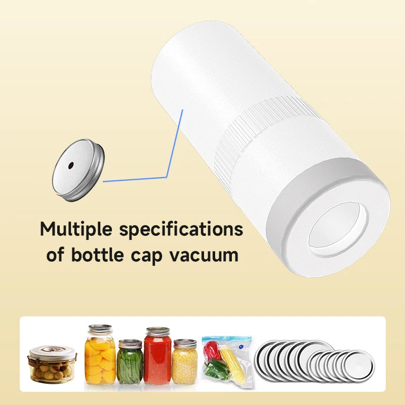 Kitchen Handheld Vacuum Sealer for Food Vaccum Sealing Portable Air Remover for Sous Vide Bags Clothes Storage Bag Containers
