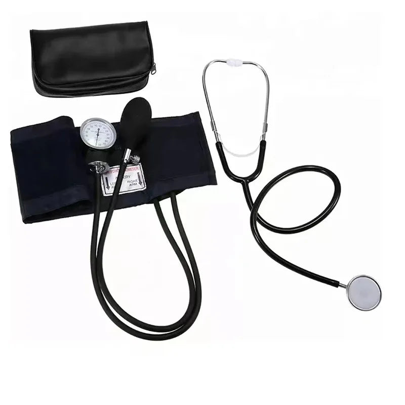 Blood Pressure Monitor BP Upper Arm Sphygmomanometer Manual Blood Pressure Stethoscope With Zipper Bag For Adult Home Use