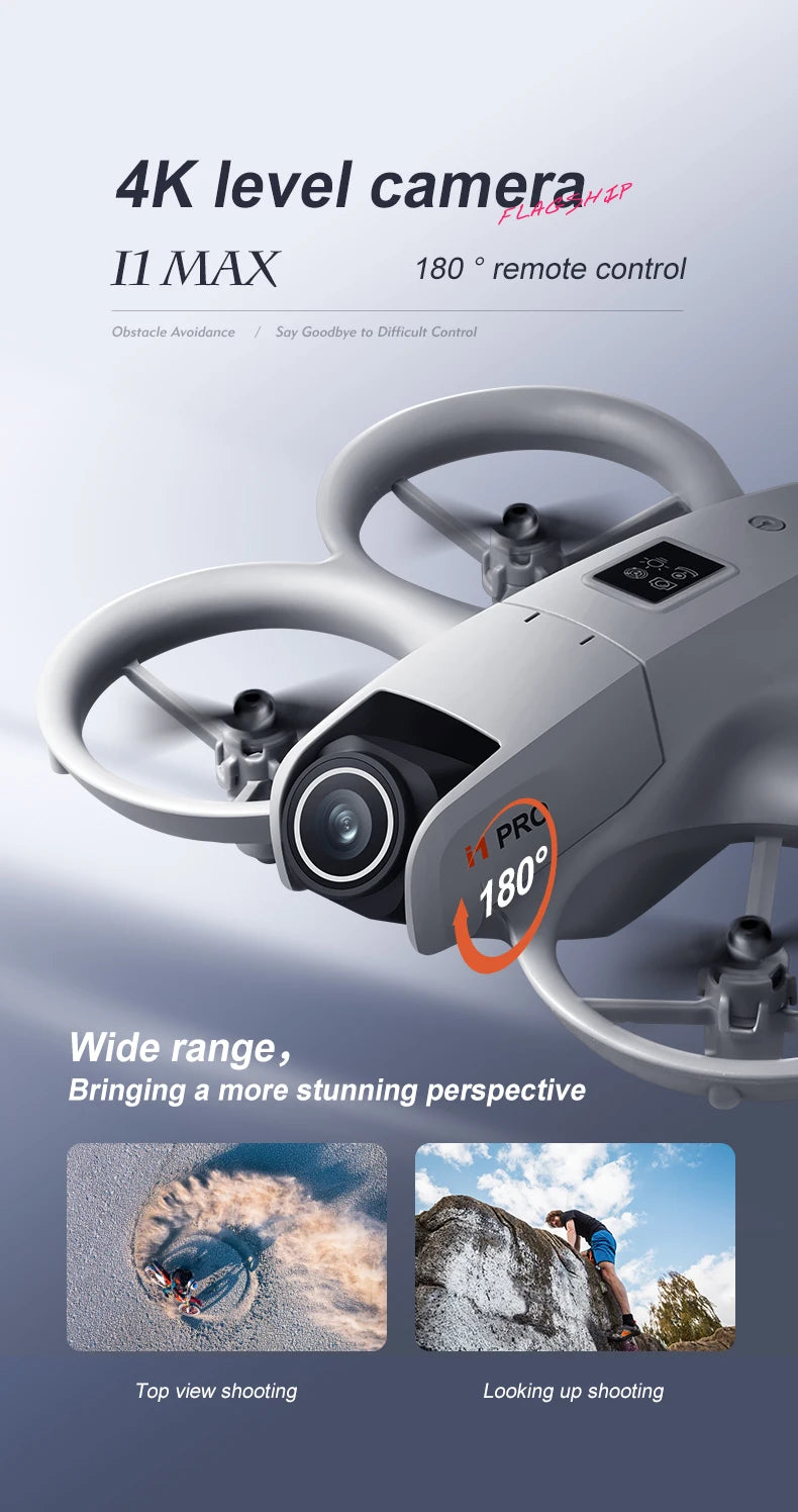 Mini 4K Camera Drone - Obstacle Avoidance & Foldable Design (i1PRO) Tidesmit
